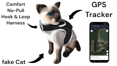 Android GPS Pet Tracker Realtime Tracking System Mini Dog Cat Locator Size:S