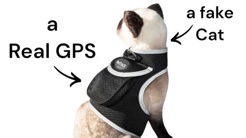 Pet Tracker Waterproof GSM GPS Dog Tracking Devices Wireless Pet Security Size:M