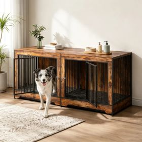 Dog Crate Furniture with Adjustable Divider (Option: default title)